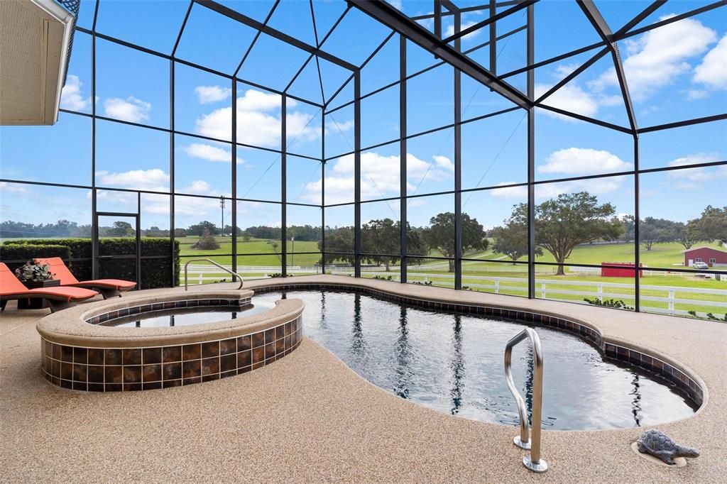 Pool and Hot Tub Area