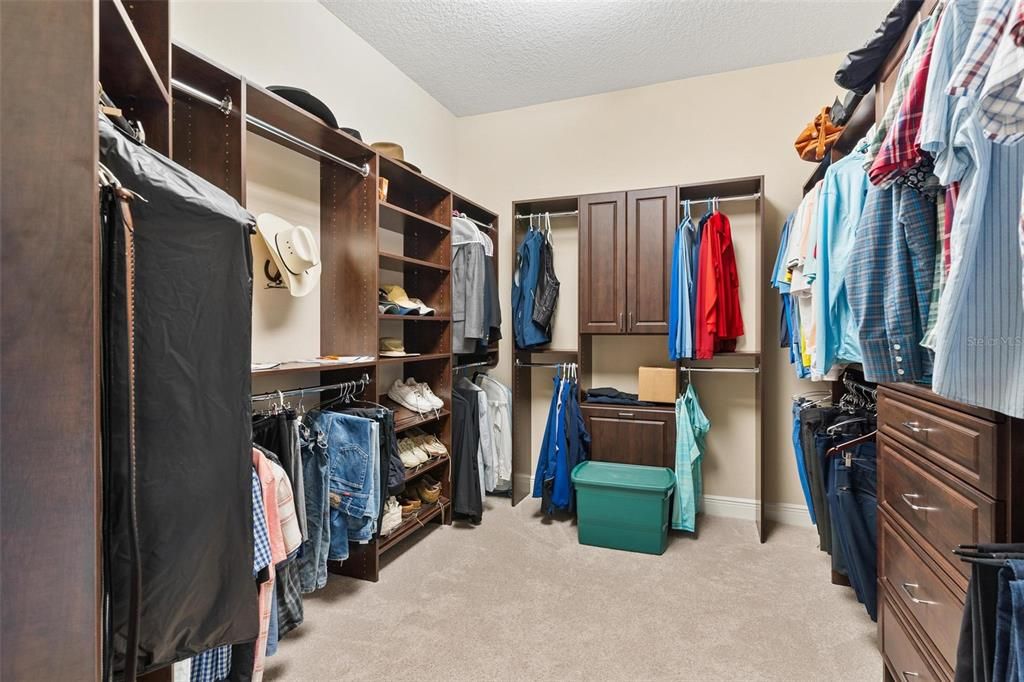 Primary Custom Closet #2 with Built-in Drawers