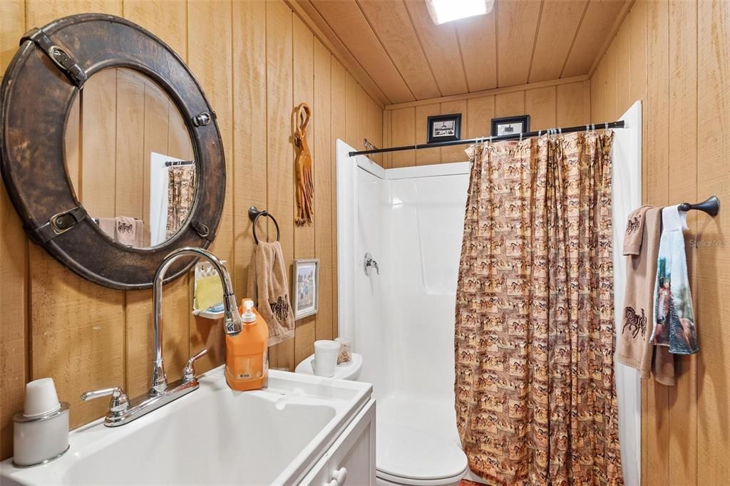 Barn Features Full Bathroom