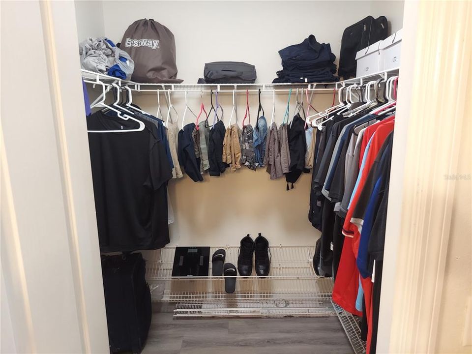 Primary closet