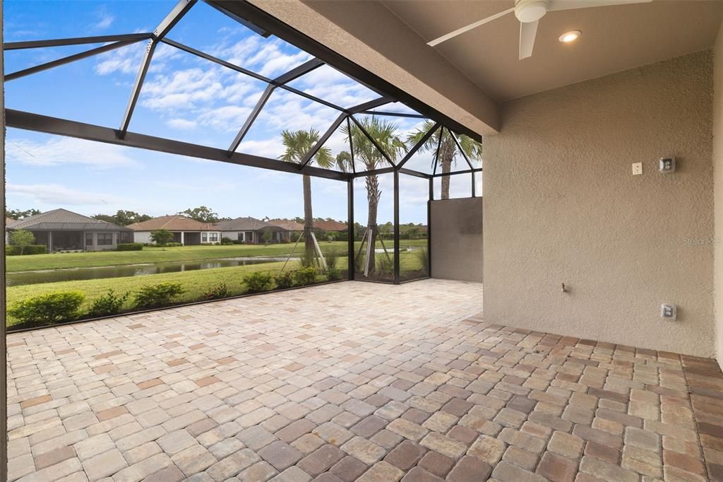 Extended Screen Enclosed Lanai with Lake View