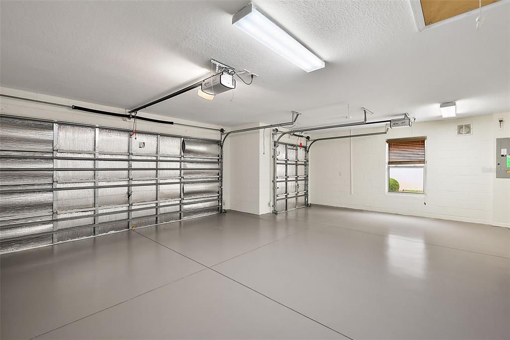 Freshly Painted Garage Floor