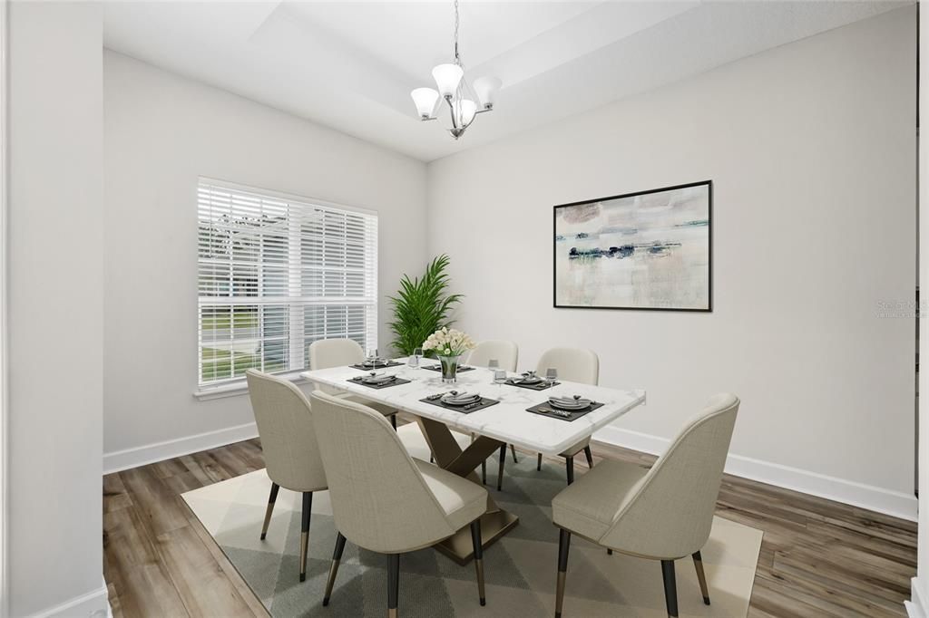 Virtually Staged Photo-Dining Room