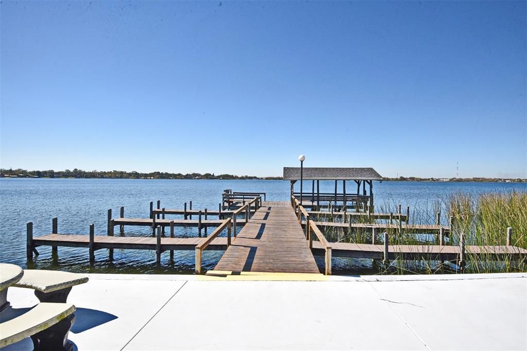 Boat slips & Covered Dock