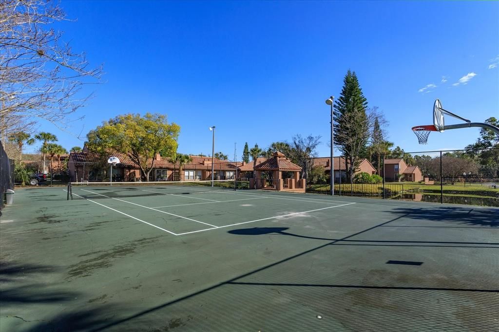 Community tennis courts