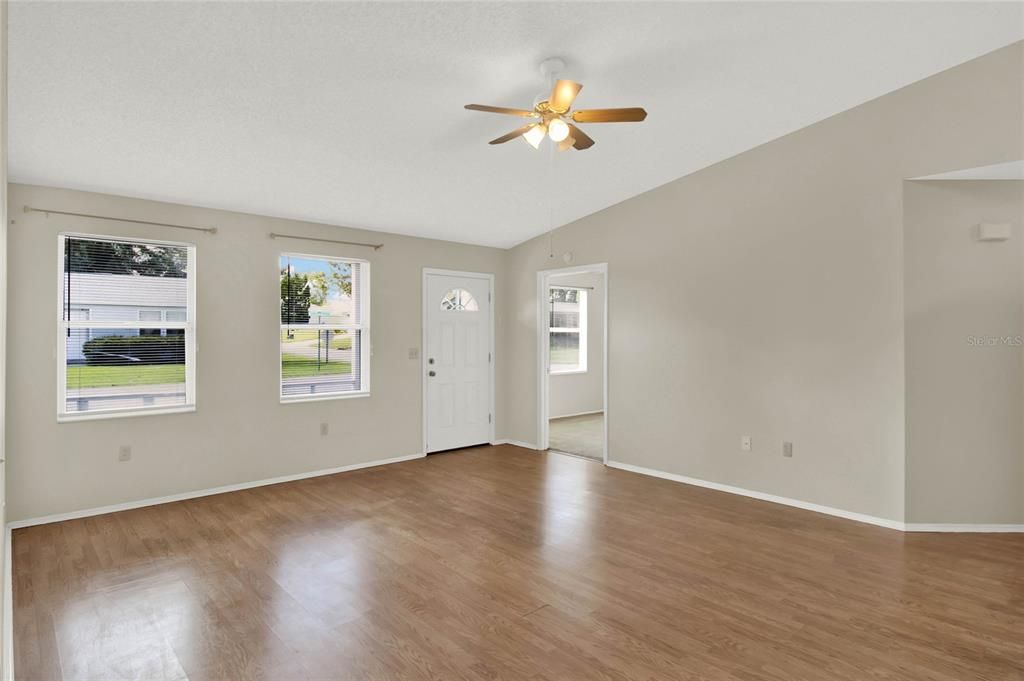 Living room offering natural light