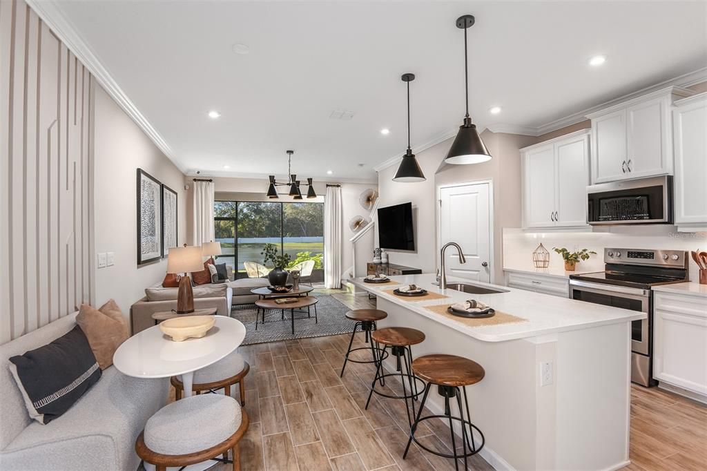 Model Kitchen with Seating