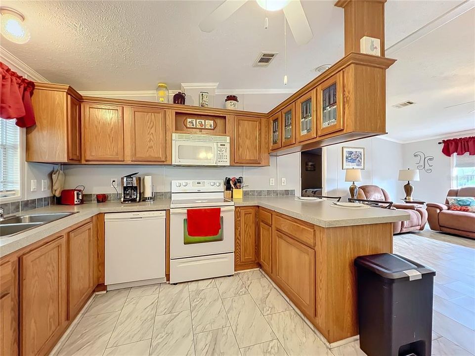 Plenty of cupboard and counter space