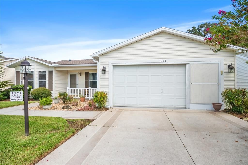 Driveway with garage