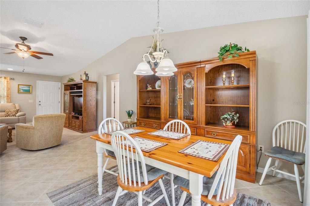 Dining room south view.