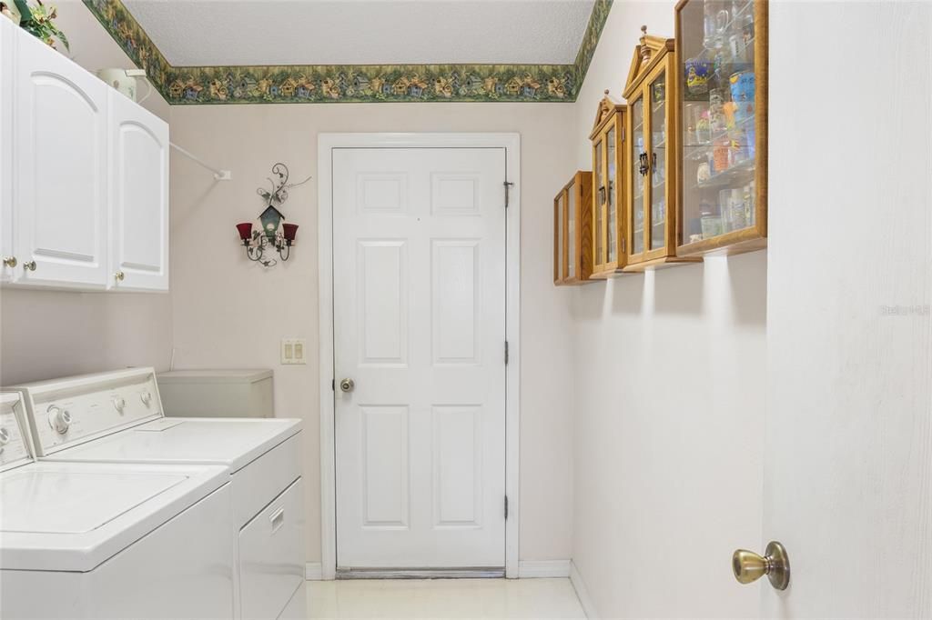 Laundry room, garage entry.