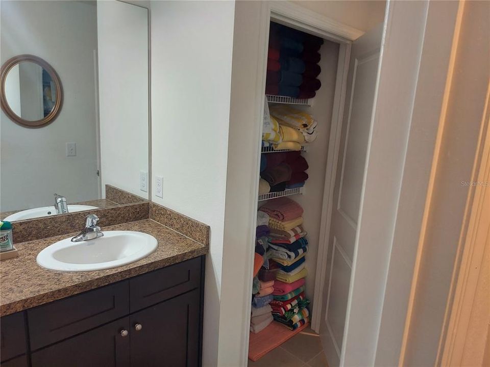 2nd bathroom linen closet