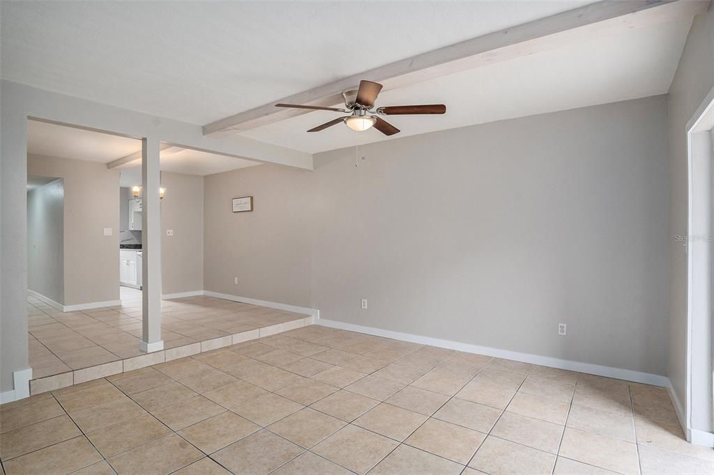 Living Room looking into dining area