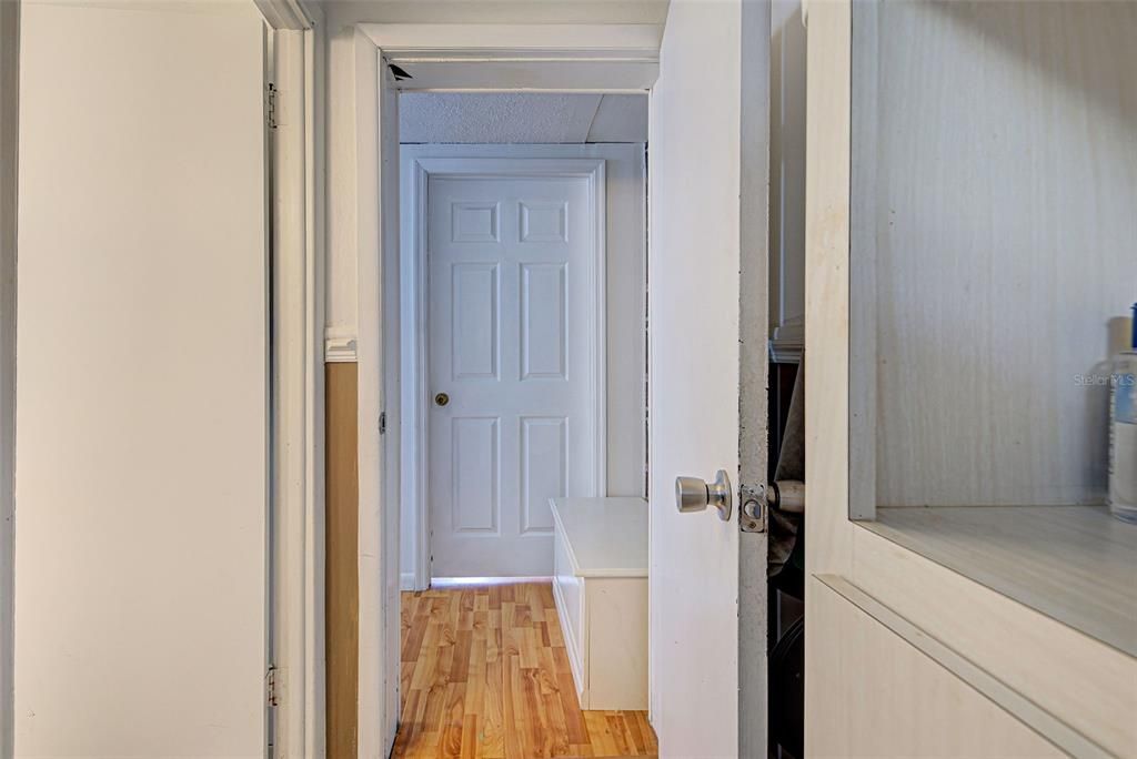 Hallway to the third bedroom