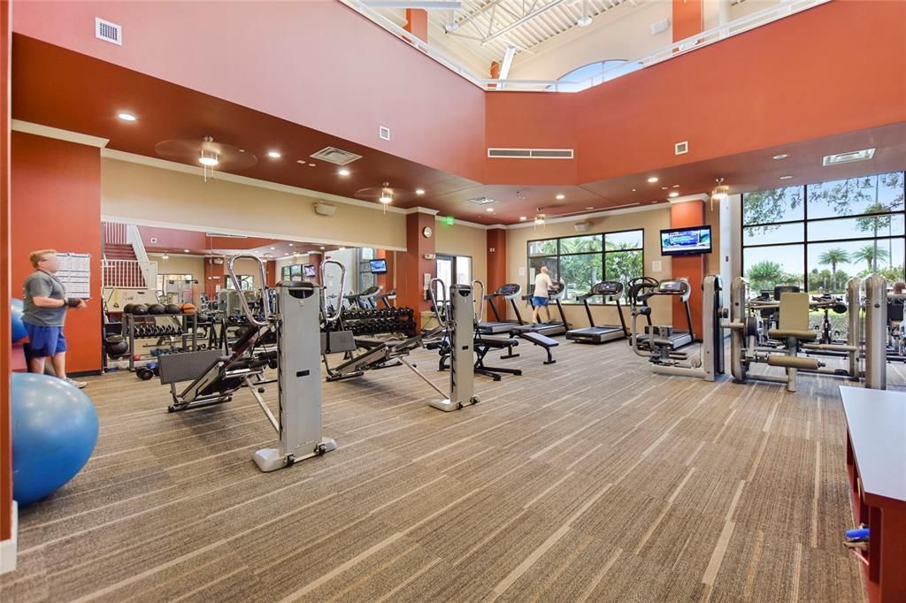 2-story fitness center