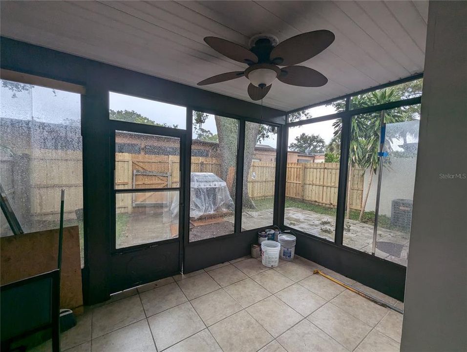 Screened covered Patio