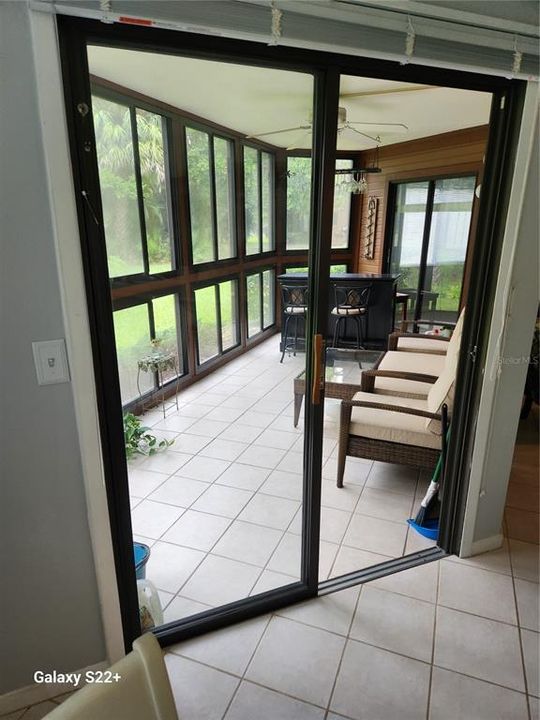 Entrance to patio from kitchen