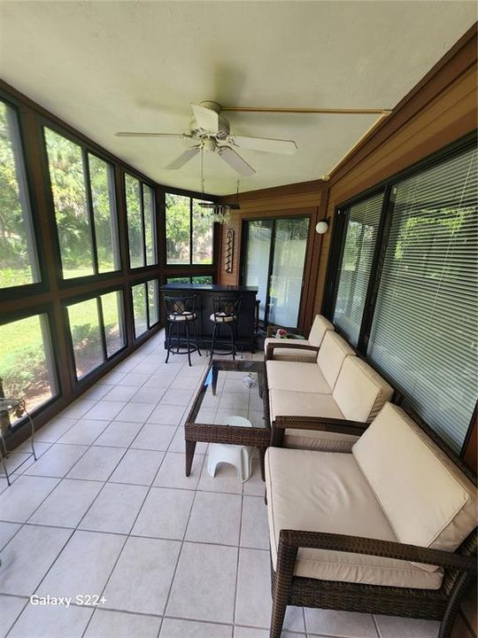 Large enclosed porch