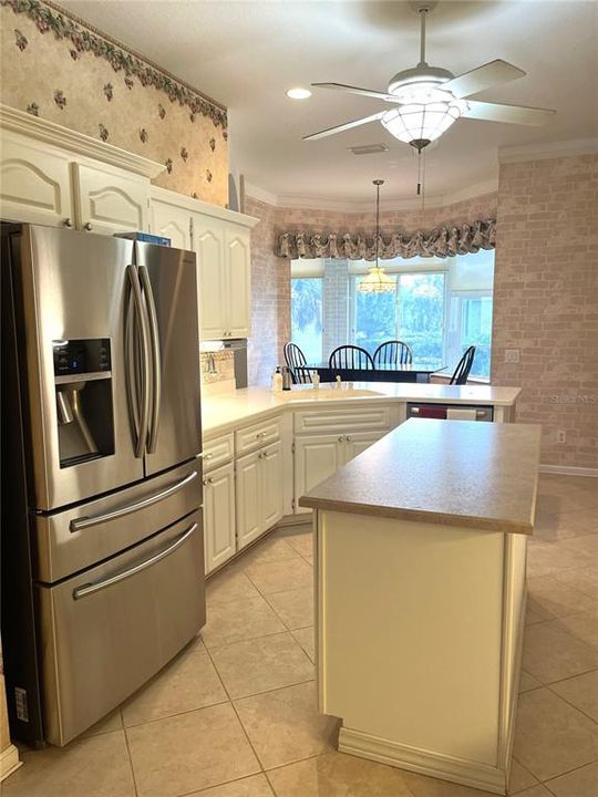 KITCHEN VIEW REFRIGERATOR SIDE