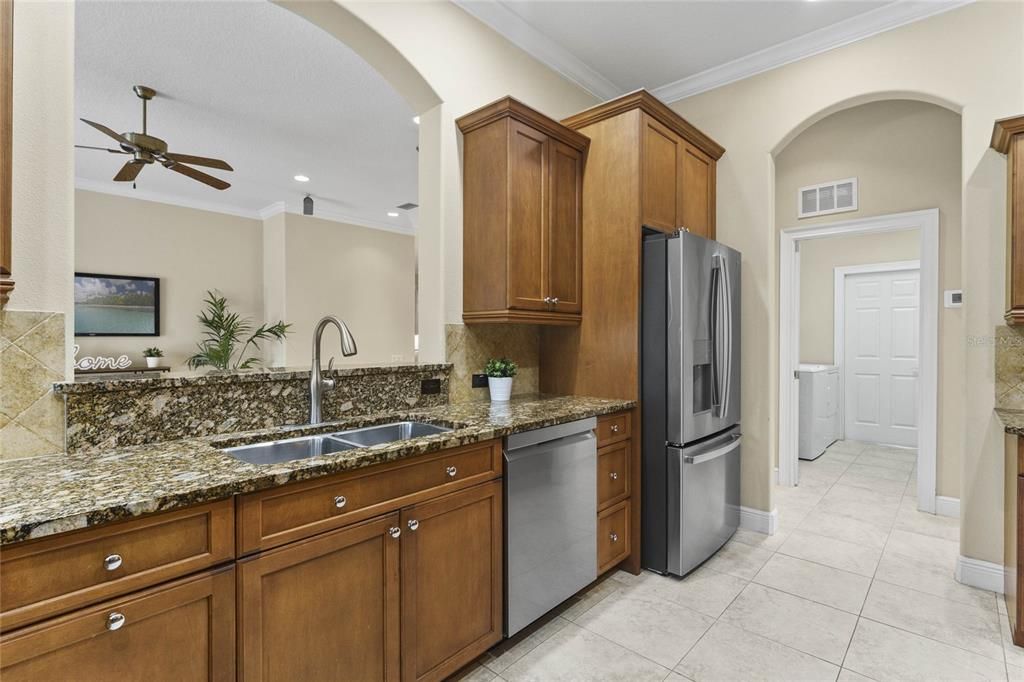 View of the Family Room from Kitchen area