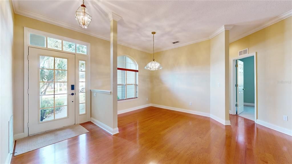 FOYER AND FORMAL DINING ROOM VIEWS