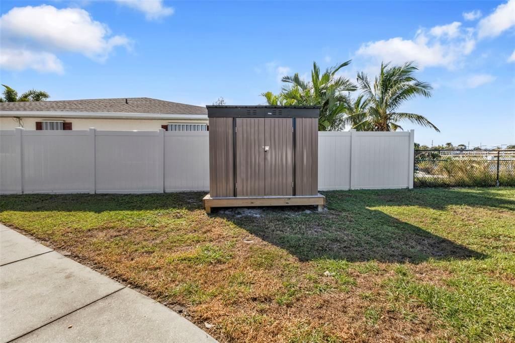 Brand new shed for extra storage