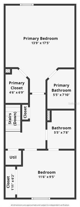 Floor plan for 2nd floor