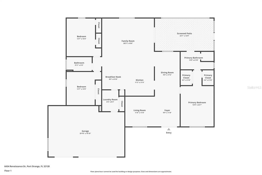 For Sale: $565,000 (3 beds, 2 baths, 2023 Square Feet)