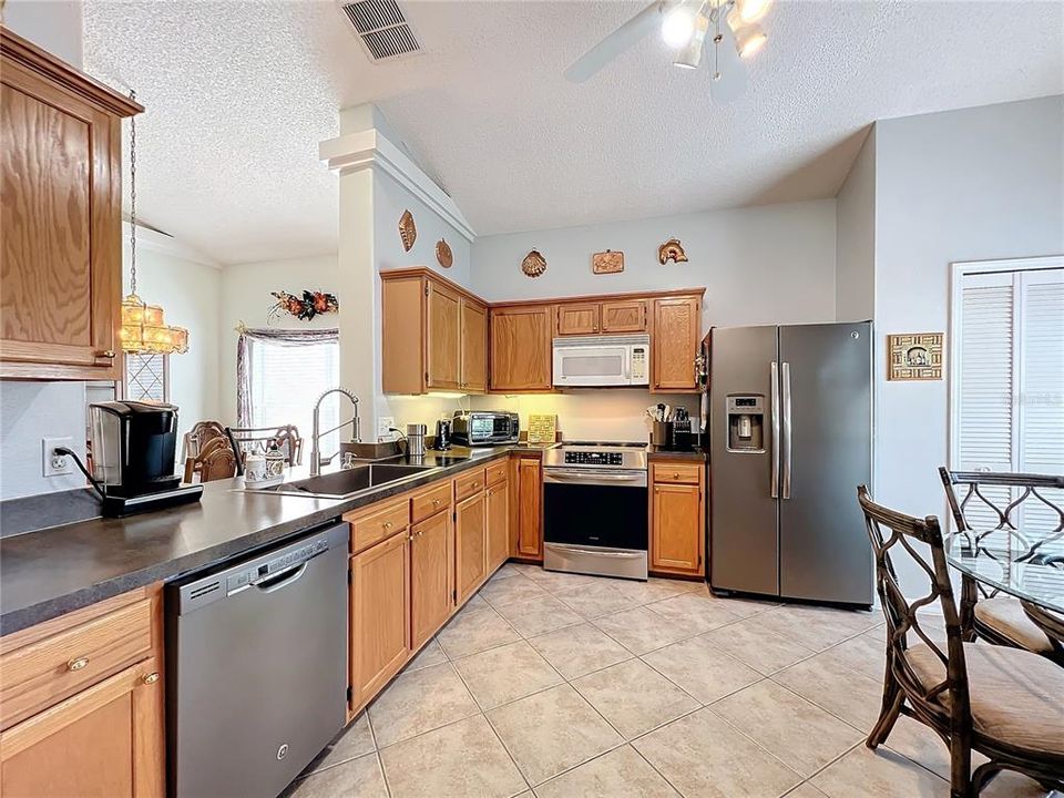 Kitchen with Stainless Steel appliance