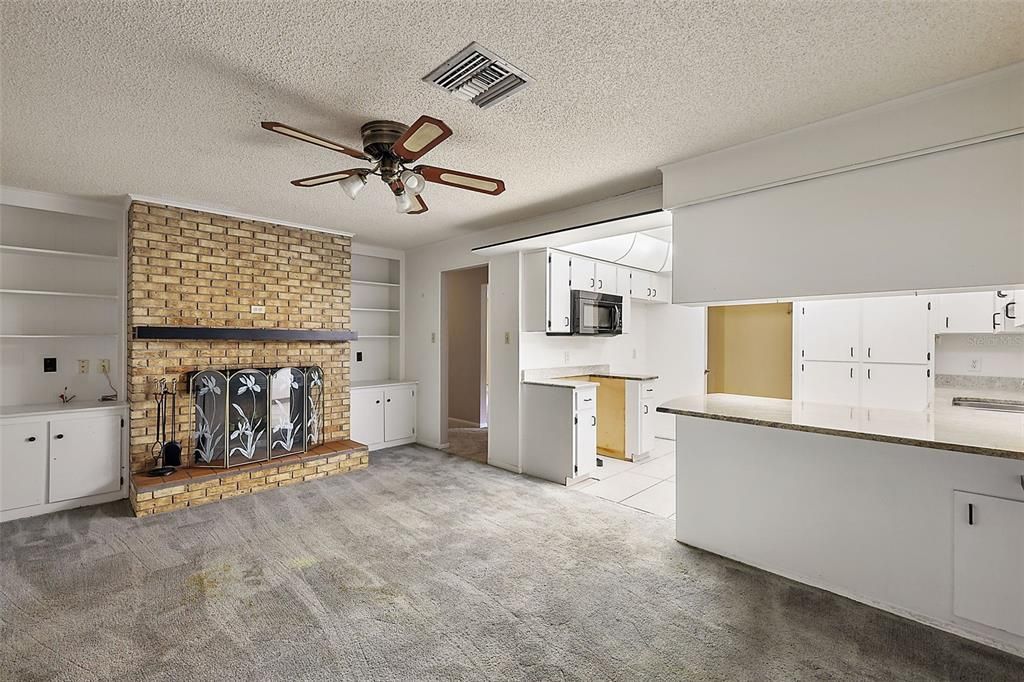 Fireplace In Family Room