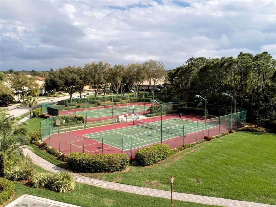 Tennis and pickleball courts.