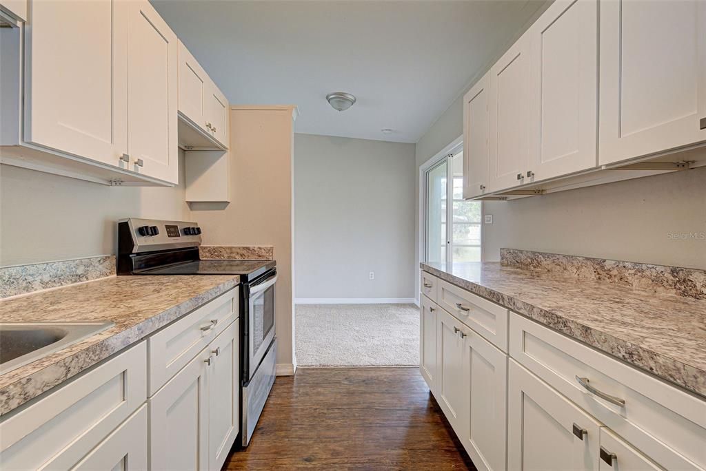 Kitchen looking toward dining room