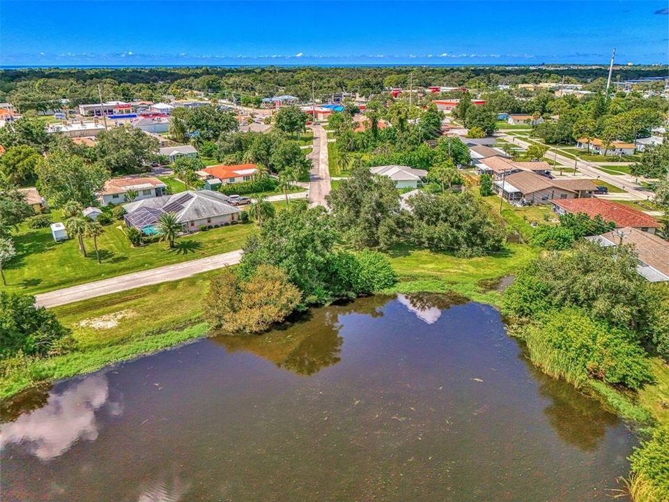 POND ON RIGHT SIDE OF HOME