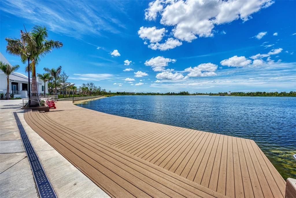 80-ACRE LAKE AND BOARDWALK IN WELLEN PARK