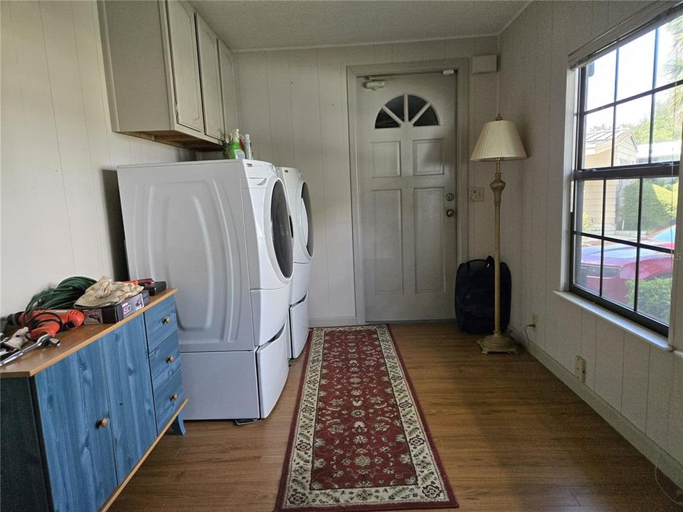 inside laundry room