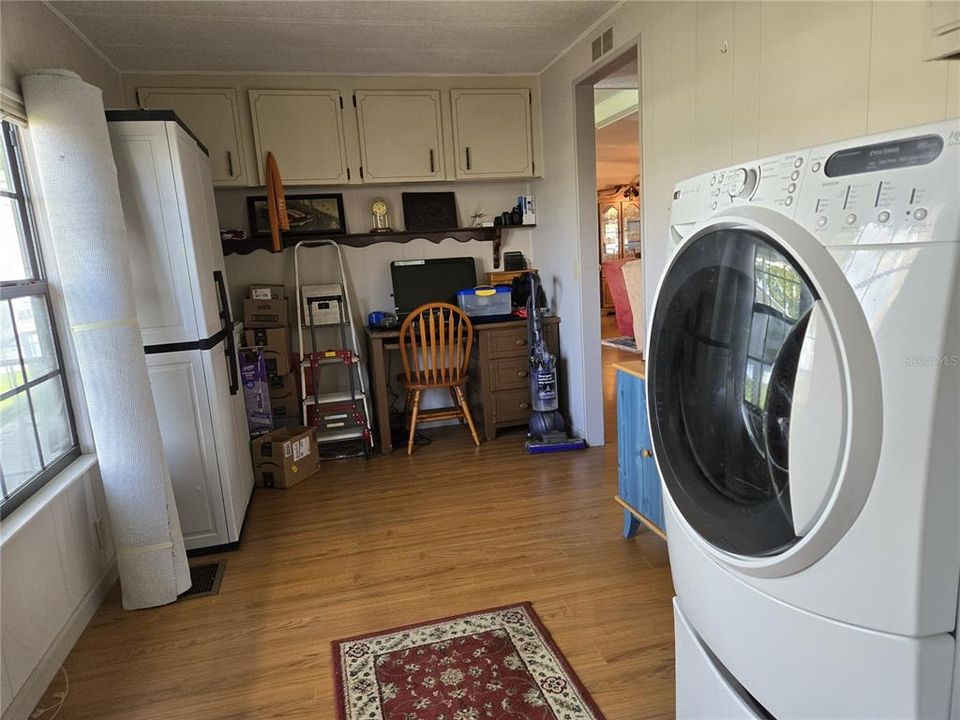 inside laundry room