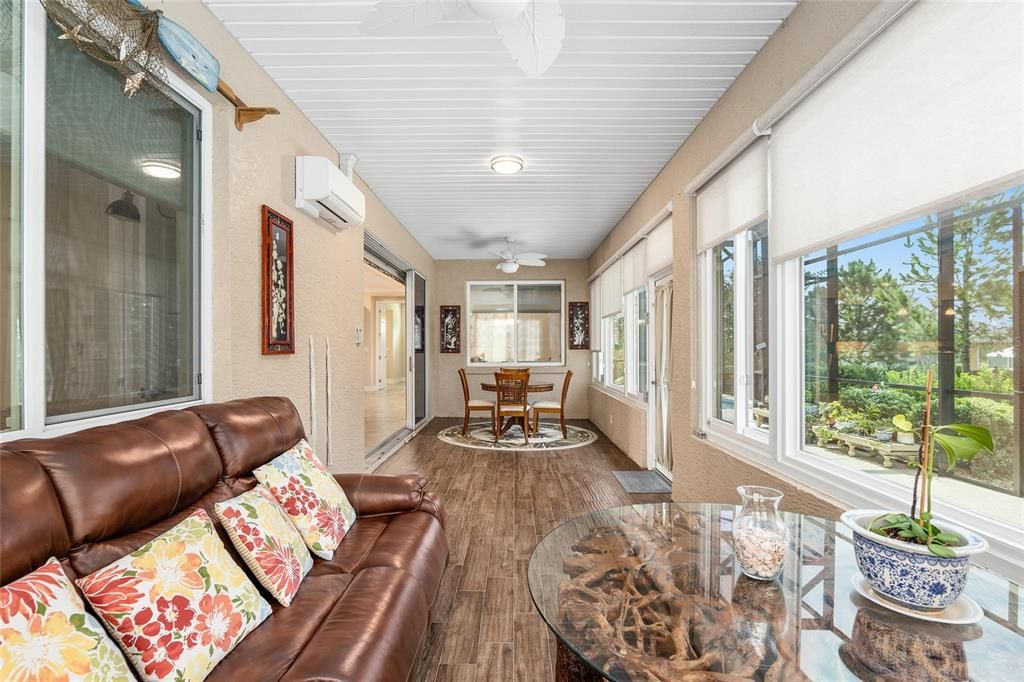 Lovely view of the back patio and pool