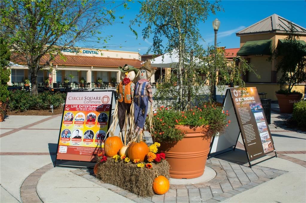 Circle Square has music and dancing and farmer's market plus great shops and offices