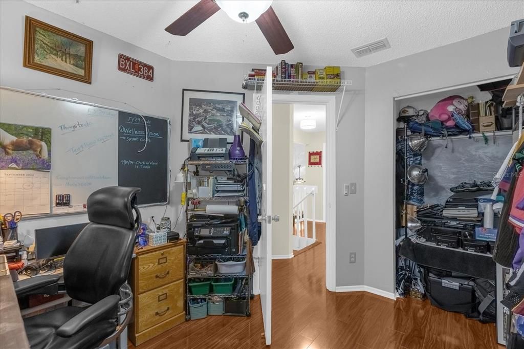 Bedroom #4- Built in closet, laminate flooring