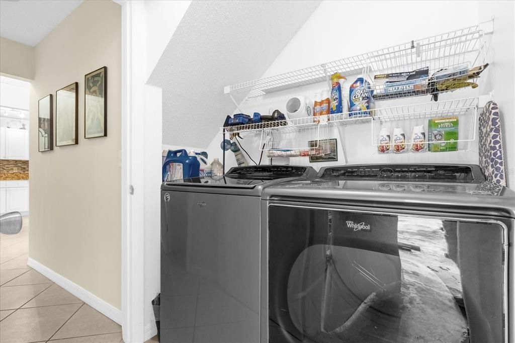 Laundry Room with Shelving