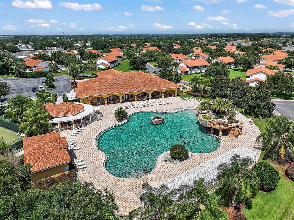 Clubhouse, pool and cabana