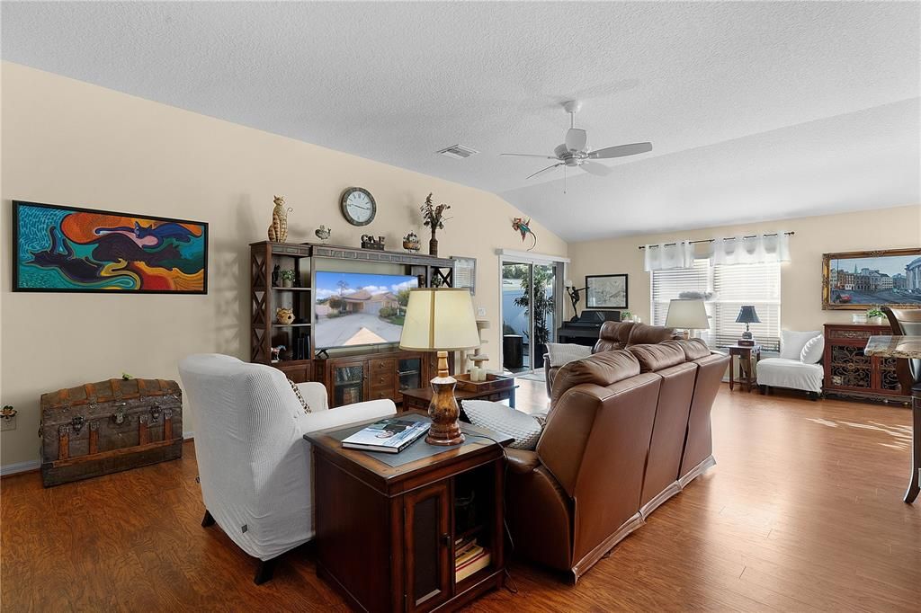 Living Room - Vaulted Ceilings