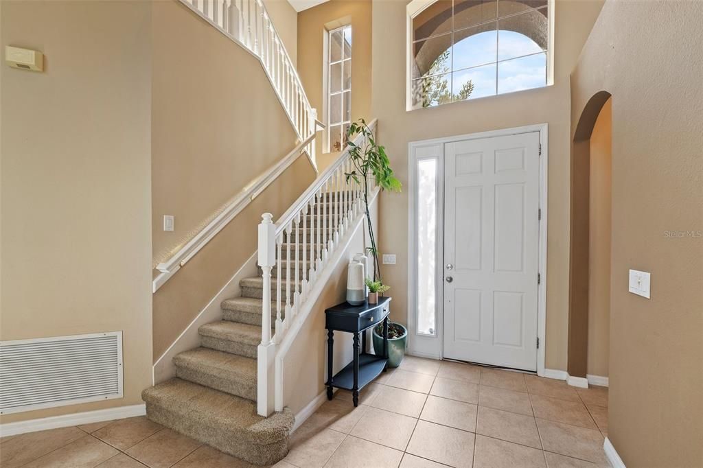 Foyer and stairs to 2nd floor