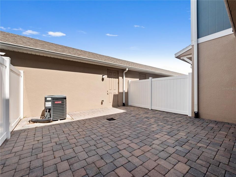 Courtyard between Home and Garage