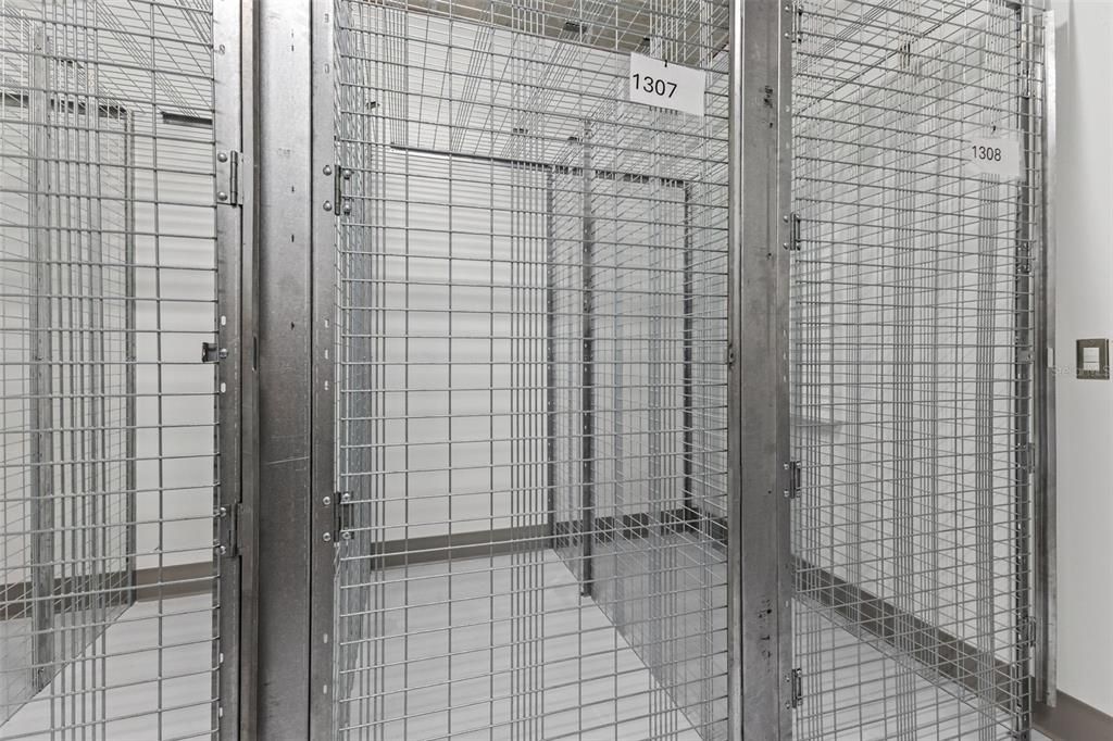 Caged Storage Closet Included in Rent and On Your Floor (6ftx3ft)