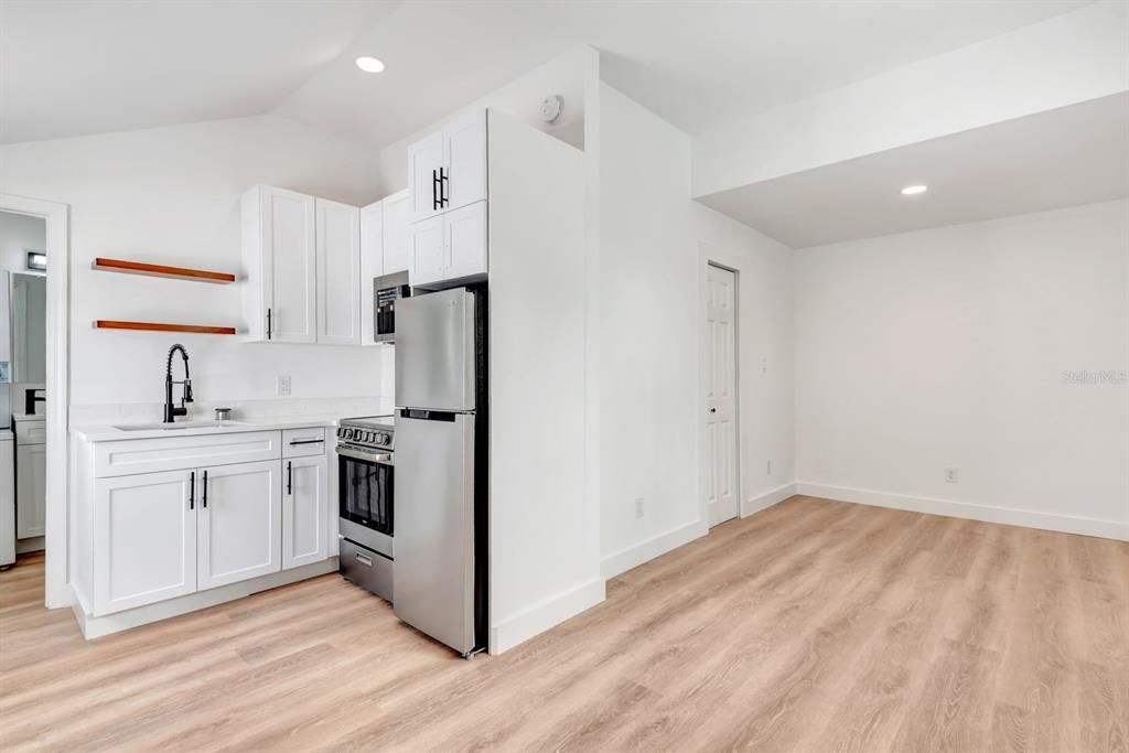 Kitchen and Living Area