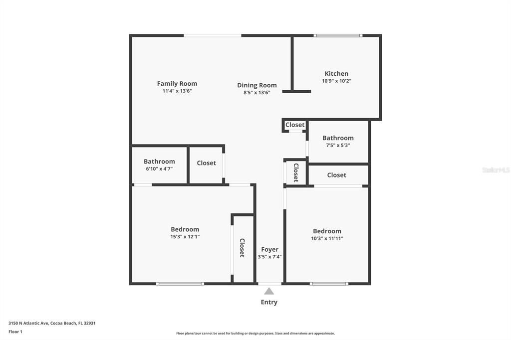 For Sale: $575,000 (2 beds, 2 baths, 900 Square Feet)