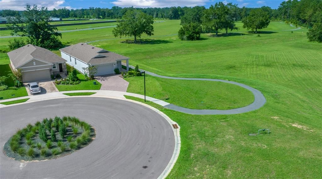 Aerial view of home and premium lot