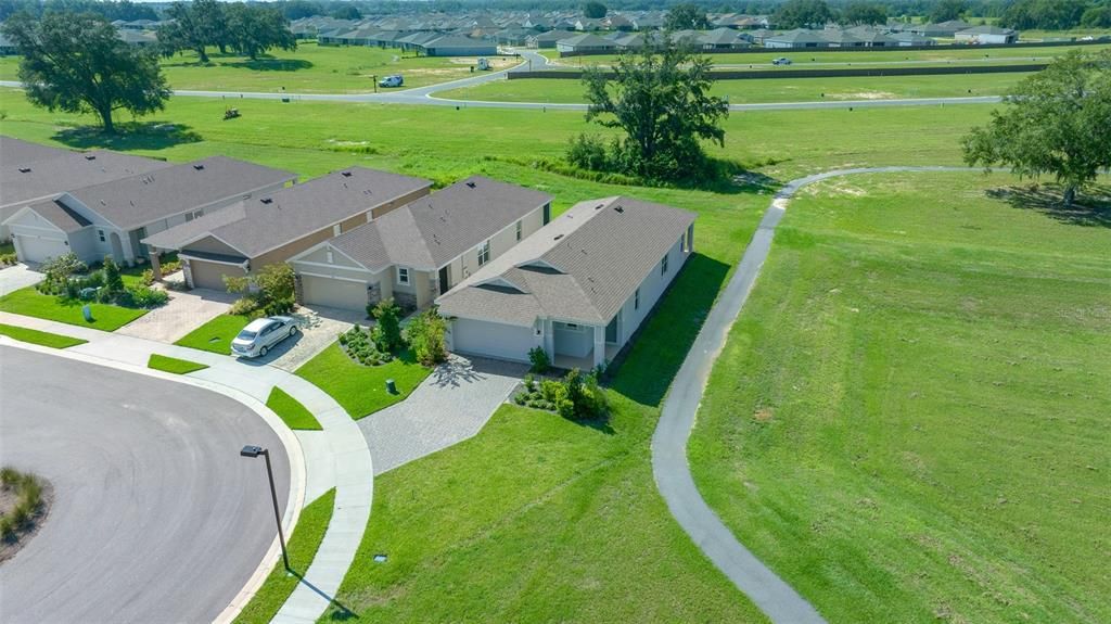 Aerial view of home and premium lot