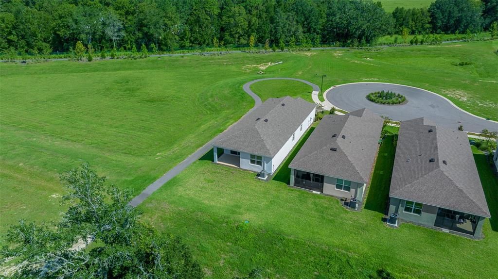 Aerial view of home and premium lot